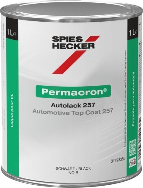 Spies Hecker Permecron Autolack Series 257 AG 202 Black Lt 3