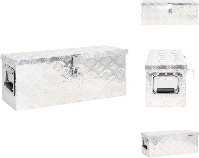 Werkzeugkästen - Living Aufbewahrungsbox Silbern 60x23,5x23 cm Aluminium - Silber