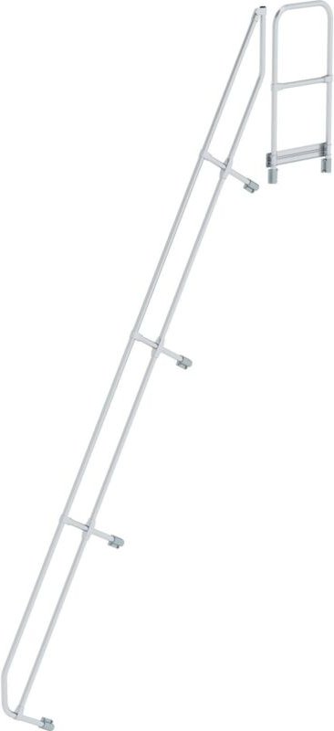 Günzburger Steigtechnik - zweiter Handlauf für Treppe mit Plattform 60° mit 16 Stufen - 600596