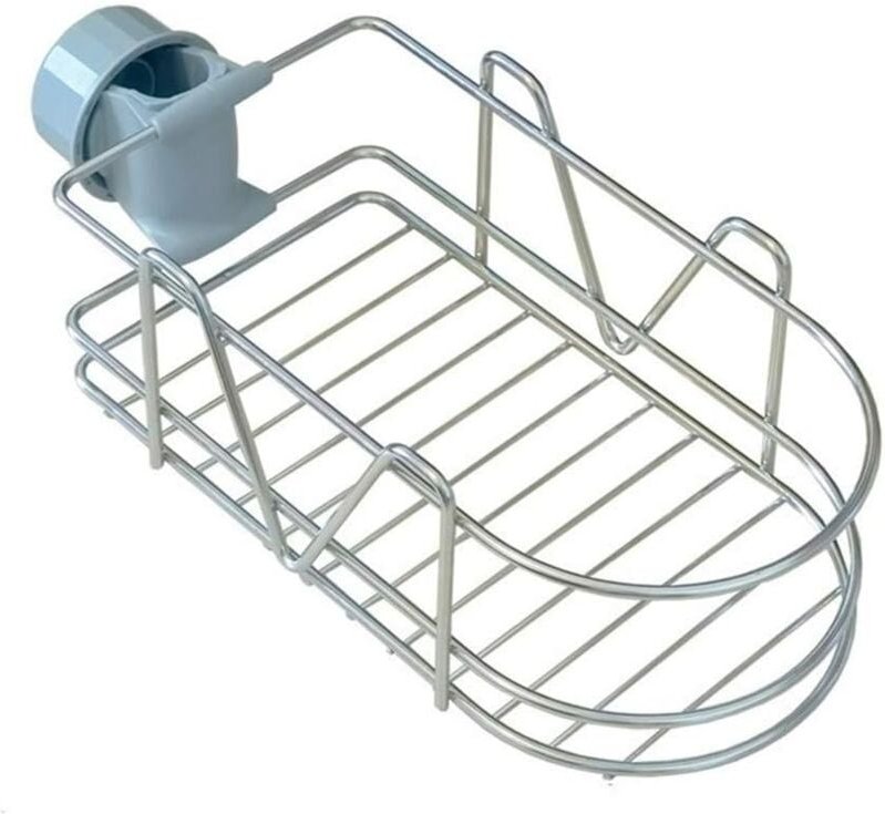 Edelstahl Küche Schwamm Halter Waschbecken Organizer Seife Pinsel Flüssigkeit Abtropffläche