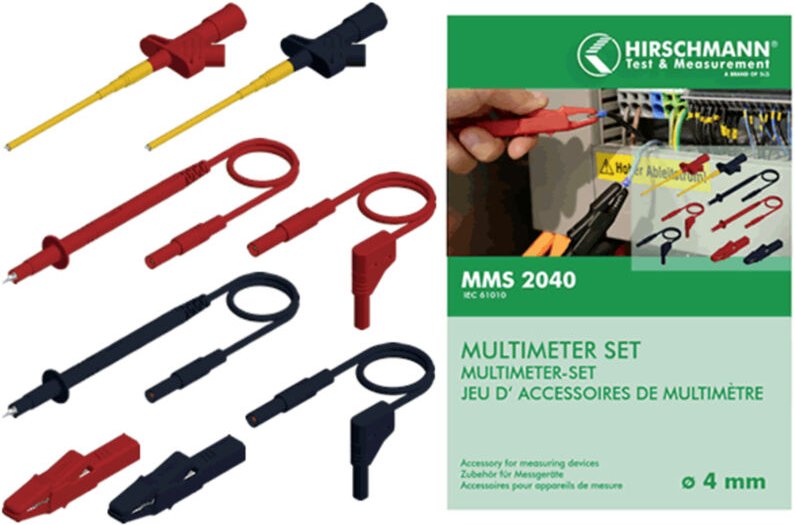 Mms 2040 Sicherheits-Messleitungs-Set Lamellenstecker 4 mm Lamellenstecker 4 mm, Prüf - Sks Hirschmann