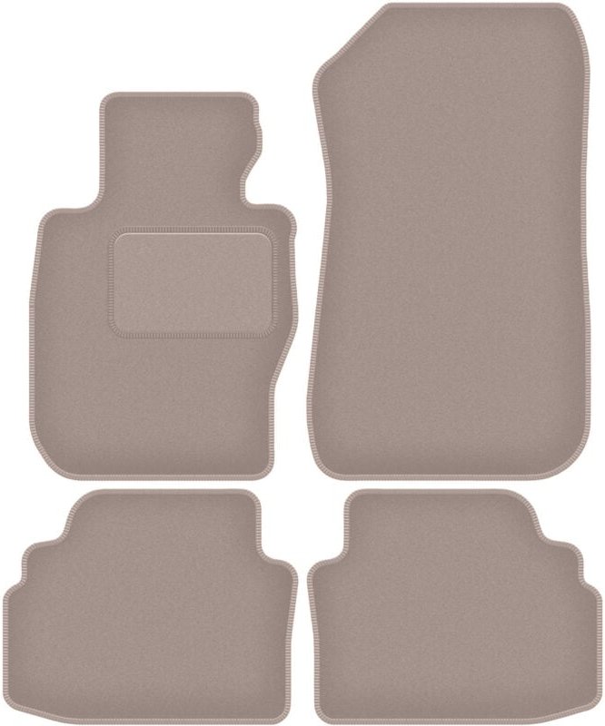 Beige Velours-Fußmatten für: BMW 3 E92 xDrive Coupé (2004-2011)