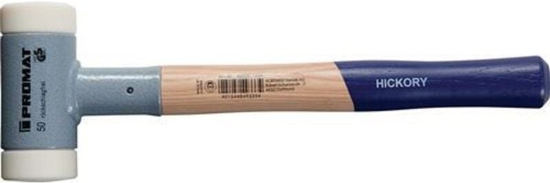 Schonhammer Länge 375mm KopfØ 40mm Hickory rückschlagfrei hart Nylon weiß - Promat