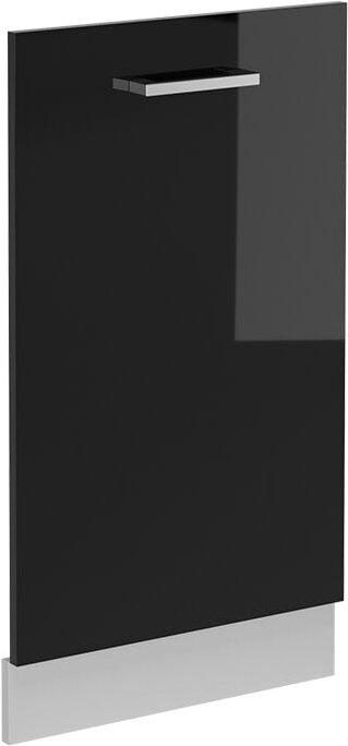 Geschirrspülblende R-Line, Schwarz Hochglanz, 45 cm ohne Arbeitsplatte Vicco