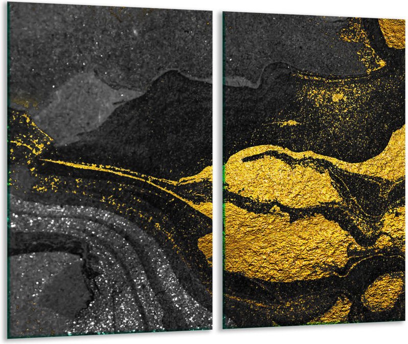 Glashakkungsbrett 2x 30x52 Gold