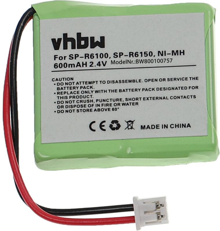 Vhbw - Akku kompatibel mit Sagem dcp 22-300, 21-300, 12-300 schnurlos Festnetz Telefon (500 mAh, 2,4 v, NiMH)