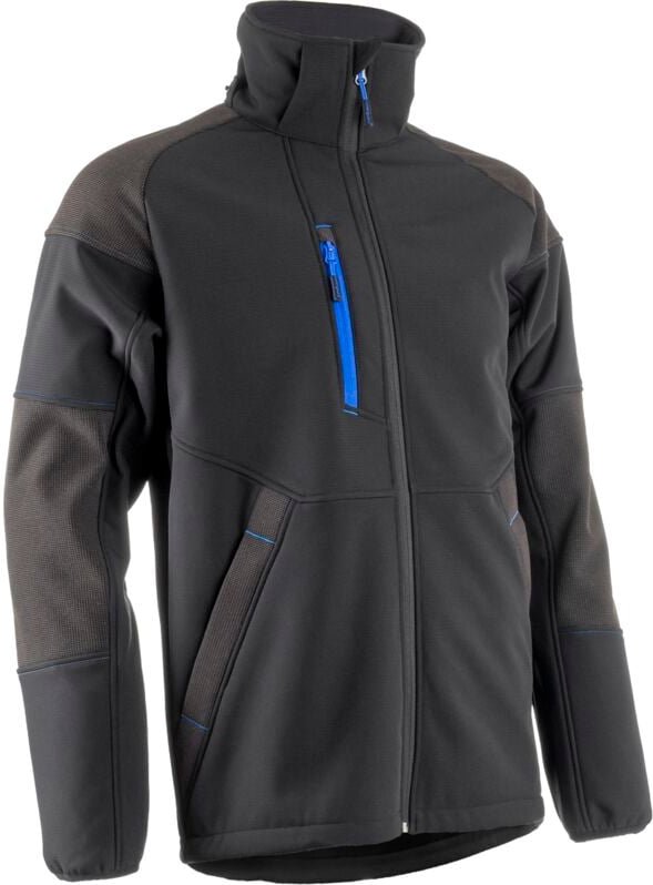 Thumbnail - Arbeitssoftshelljacke YUKI II - Schwarz 3XL - 60/62