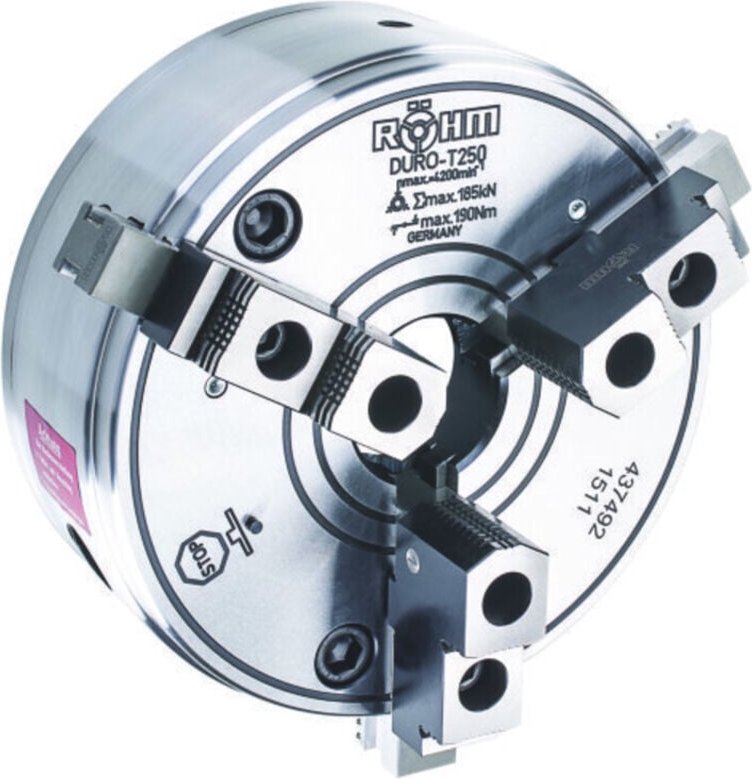 Röhm DURO-T 200, KK 6, ISO 702-2, Camlock, Grund- und Aufsatzbacken - 437655