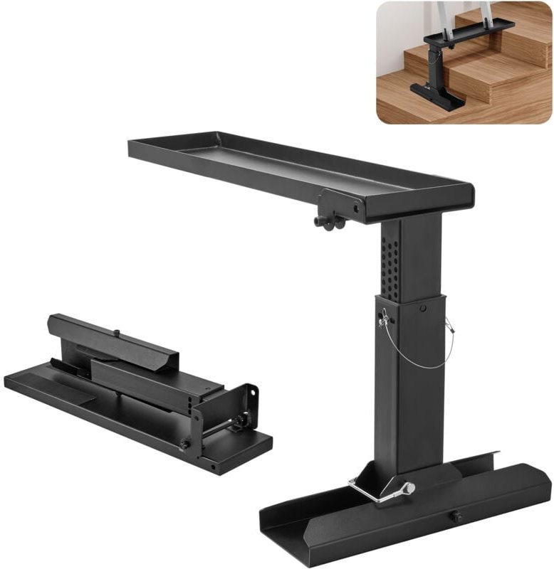 VEVOR Leiternivellierer, 756,92 x 289,5-457,2 mm, Leiterstabilisator für Stahlleitern, zusammenklappbarer Leiterbein-Lev...
