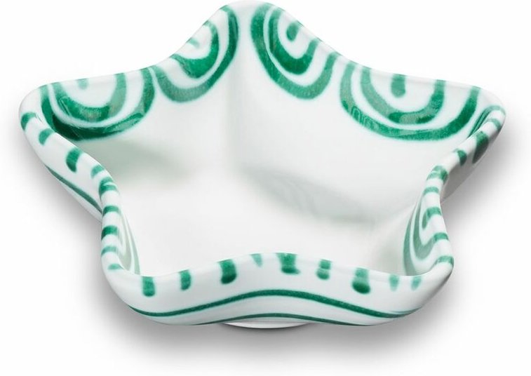 Thumbnail - Gmundner Keramik - Grüngeflammt, Sternschale (l: 14cm)