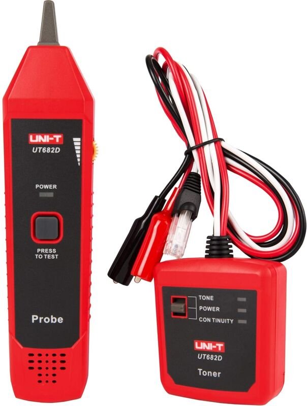 UT682/UT682D Netzwerkkabeltester, Tracker, RJ11, RJ45, Kabelleitungsfinder, LAN-Tester, Handheld-Kabeltesttool für Netzw...