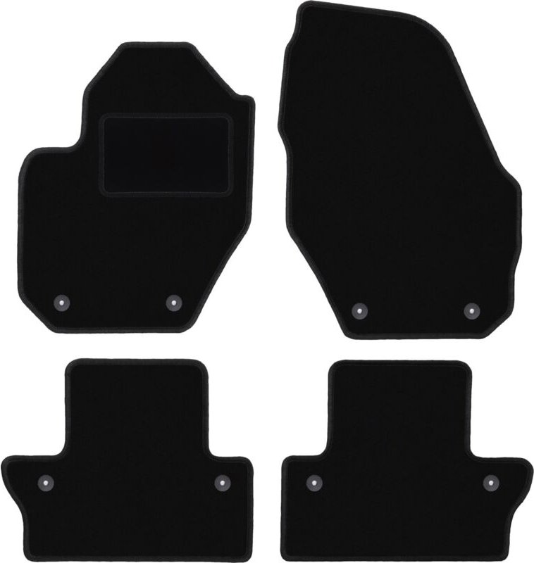 Schwarze Veloursmatten für: Volvo XC60 I Crossover (2008-2017)