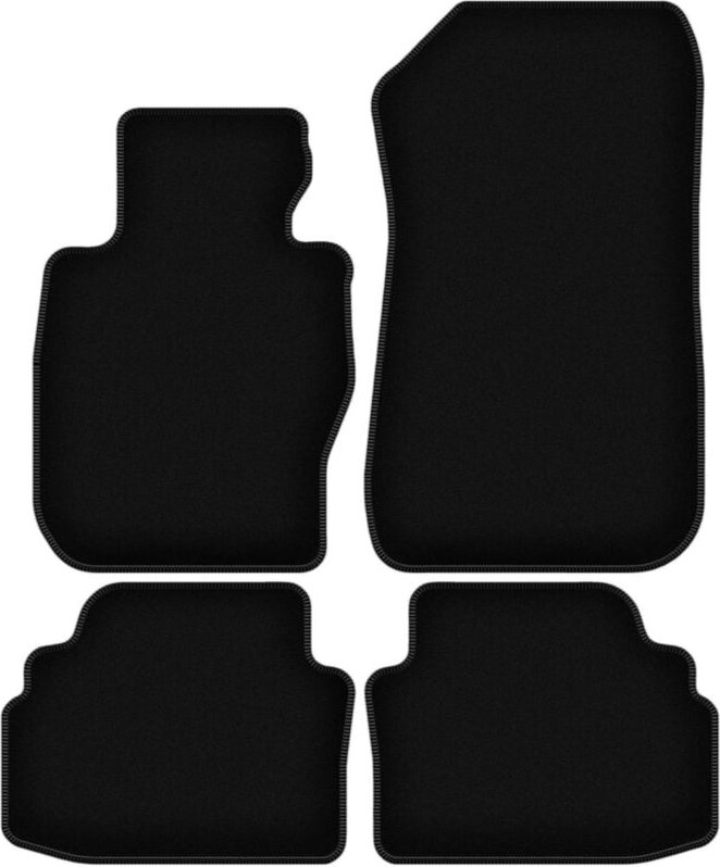 BASIC schwarze Veloursmatten für: BMW 3 E92 xDrive Coupé (2004-2011)