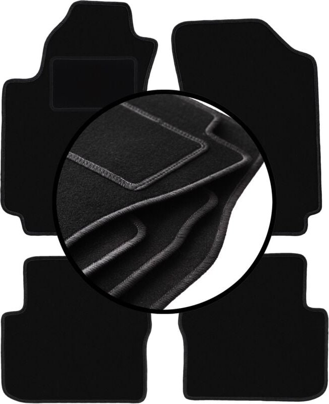 Komplettset Veloursmatten für: Fiat Stilo Schrägheck, Kombi (2000-2008)