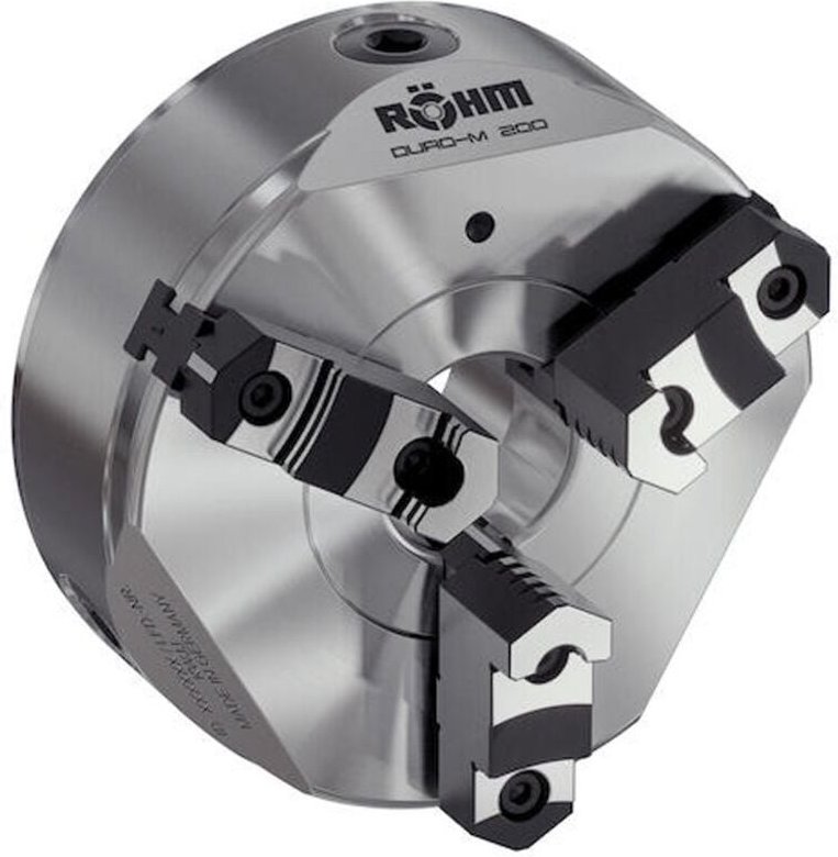 Röhm Planspiralfutter Duro-M 125/3 Zylindrische Aufnahme (DIN 6350 Form A) Grund- und Aufsatzbacken - 185311