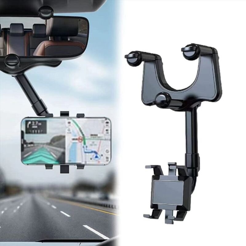 Auto Rückspiegel Telefon Halter 360 ° Rotation Universal Einstellbare Richtung Display