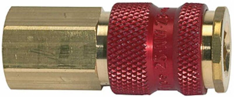 Riegler Unverwechselbare Schnellverschlusskupplung NW 7,8, G 3/8 IG, rot
