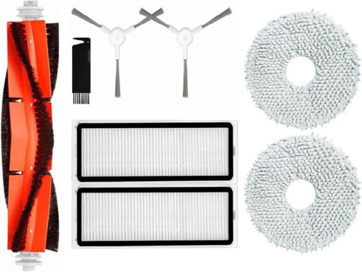 Kompatibel für Roboter Vakuum S10 + /S10 Plus B105 Ersatzteile Zubehör Wichtigsten Seite Pinsel Hepa-Filter Mopp Lappen ...
