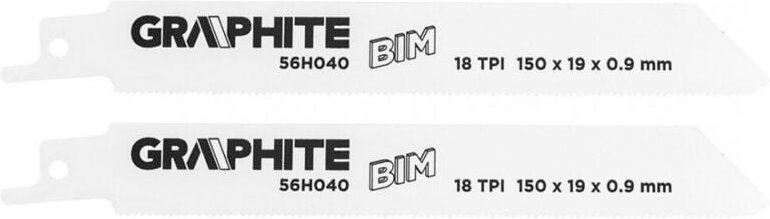 Thumbnail - Graphit-Säbelsägeblätter 150 mm 18 TPI – 2 Stk.