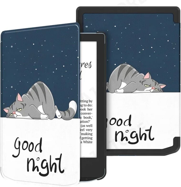 Grafikhülle für PocketBook Verse Pro 629 634 (Schneekatze)