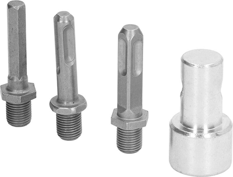Ej.life - Gartenbohrer-Adapter, Schnecken-Adapter, 1 Bis 3 Bohrer-Adapter, Rundes Bohrfutter aus Kohlenstoffstahl, 2 Gru...