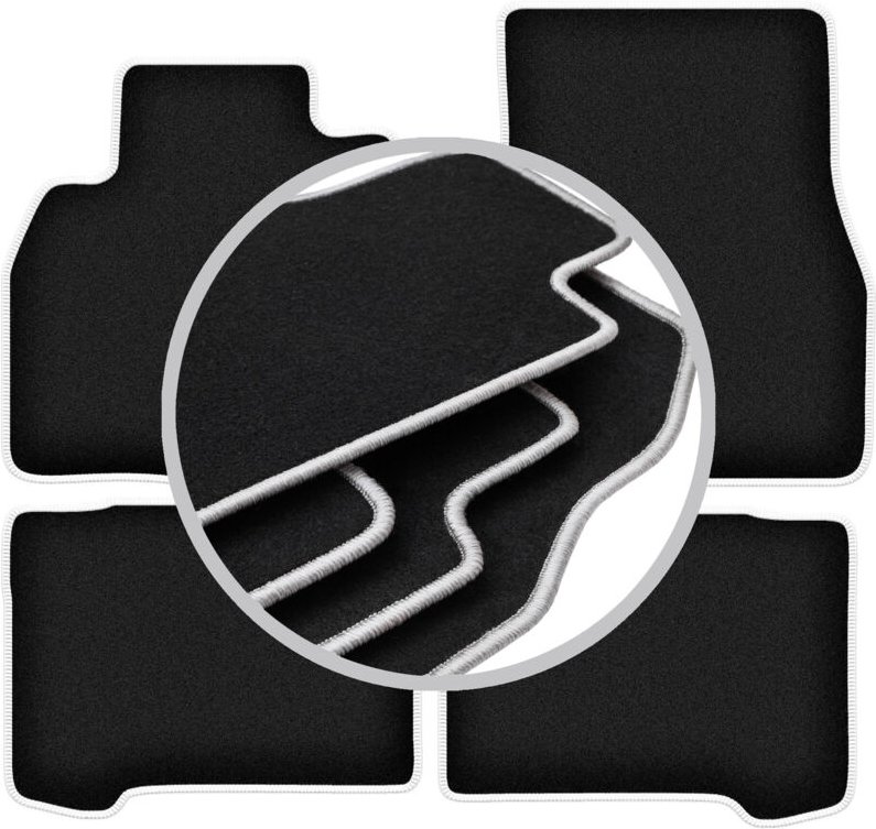 CARLUX-SILVER Autofußmatten für: Mitsubishi Grandis Minivan (2004-2010)