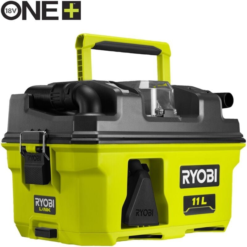 Ryobi 18 V ONE+ Akku-Nass-und Trockensauger RV1811-0, 105 AW Saugleistung, ohne Akku und Ladegerät
