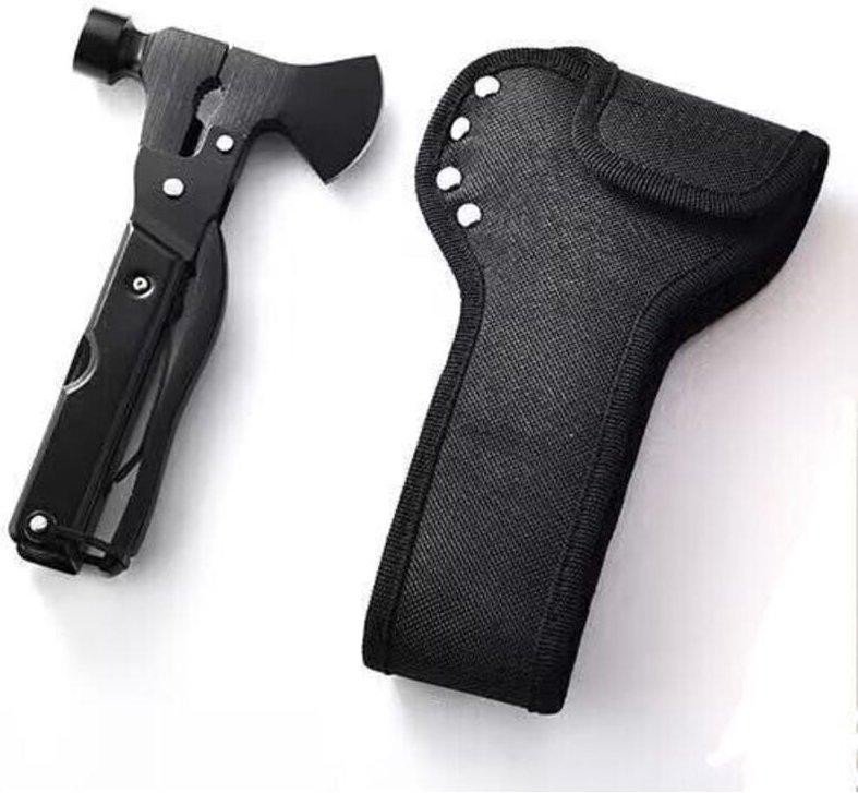 14-in-1-Multitool-Campingaxt – Multitool mit Messer, Hammer, Säge, Schraubendreher, Flaschenöffner – Campingwerkzeug mit...