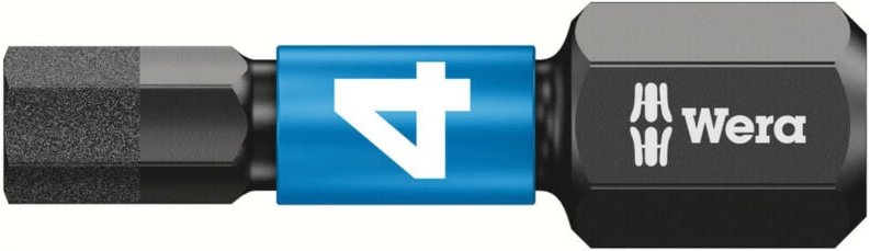 Banyo - Wera 840/1 imp dc Impaktor Sechskant-Bits, sw 4,0 mm, Länge 25 mm 10 Stk