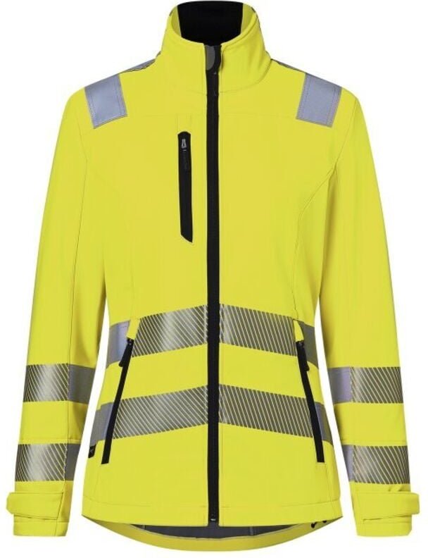 Kübler Softshell Jacke Damen reflectiq psa 2 1509 warngelb Gr. 4XL