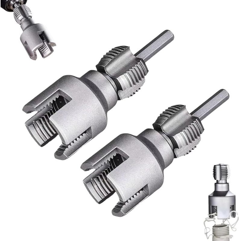 2-in-1-Werkzeug zum Innen- und Außengewindeschneiden, Rohrgewindeschneidwerkzeugsatz, Innen-Außengewindeschneider, Rohrg...