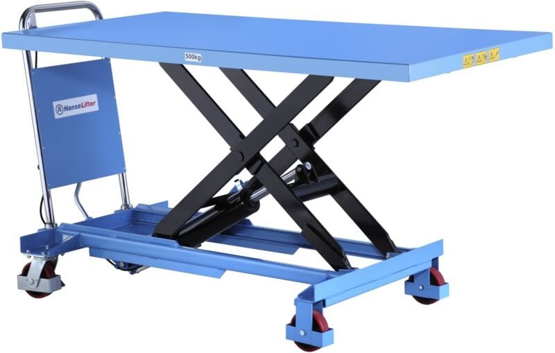 Hanselifter Hubtischwagen SPB500 mit großer Plattform Hubhöhe 900mm Tragkraft 500kg
