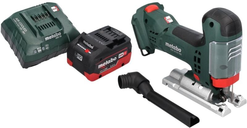 Thumbnail - Metabo STA 18 LTX 100 Akku Stichsäge 18 V 100 mm Brushless + 1x LiHD Akku 5,5 Ah + Ladegerät
