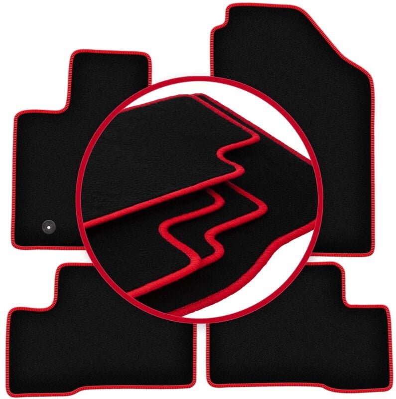 CARLUX-RED Autofußmatten für: Hyundai Tucson IV Hybrid SUV (2021-)