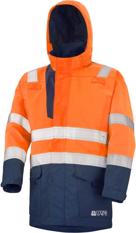 Parka Hv Wetterfest Access Orange Fluo/navy Xl