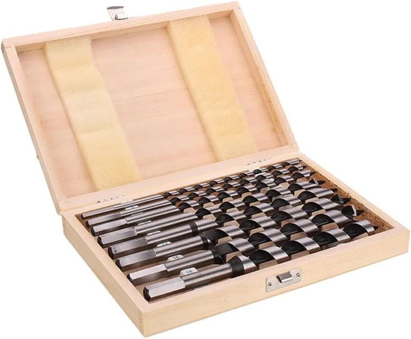 Linghhang - 230 mm Spiralbohrer-Set, 8-teilig 6/8/10/12/16/18/20 mm, geeignet für sechseckigen Holzgriff, lange, tiefe H...