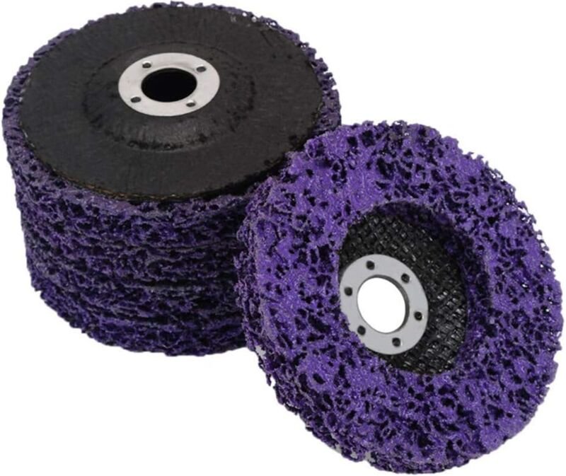 Ladacèe - 5er-Pack Winkelschleifer-Schleifscheiben – Reinigungsscheibe zum Entfernen von Farbe und Rost (125 x 16 mm).