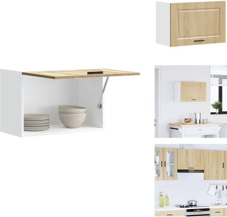 Küchen-Hängeschrank Porto Sonoma-Eiche Holzwerkstoff - Küchen-Wandschrank - Küchen-Wandschränke - Wandschrank Küche - Kü...