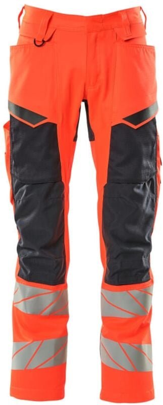 Warnschutz Bundhose 19579-236-22210 Gr. 64 hi-vis rot/schwarzblau - Mascot
