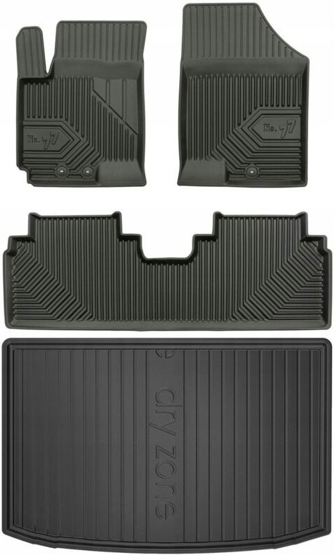 Thumbnail - SET 77 Fußmatten und Matte KIA Venga 2009-2019 d