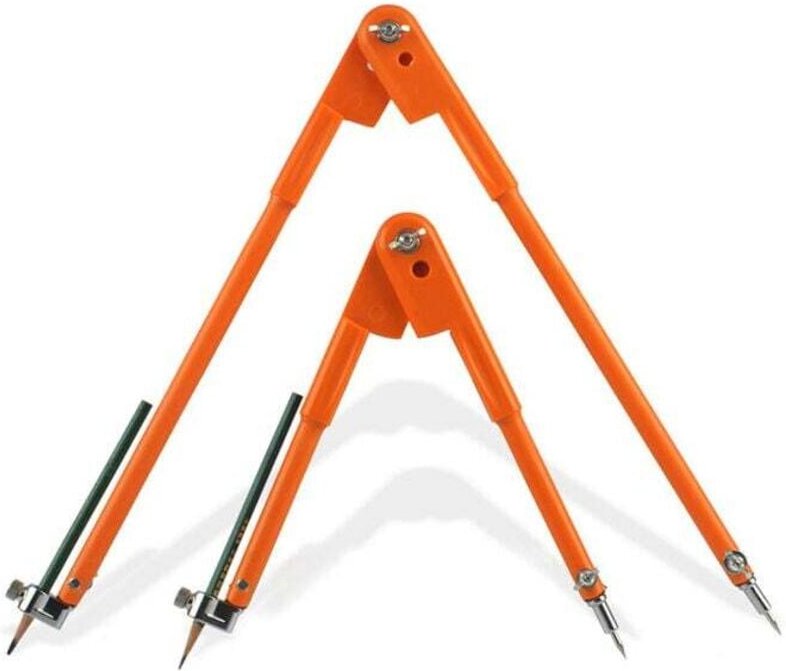 2er-Pack professioneller Zirkel für die Holzbearbeitung mit Flügel und Bleistifthalter, 450 mm und 750 mm Zirkel/Set, Pr...