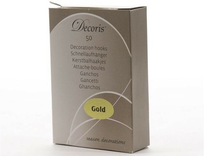 Haken zum Aufhängen 3,5 cm Gold. 50er-Set