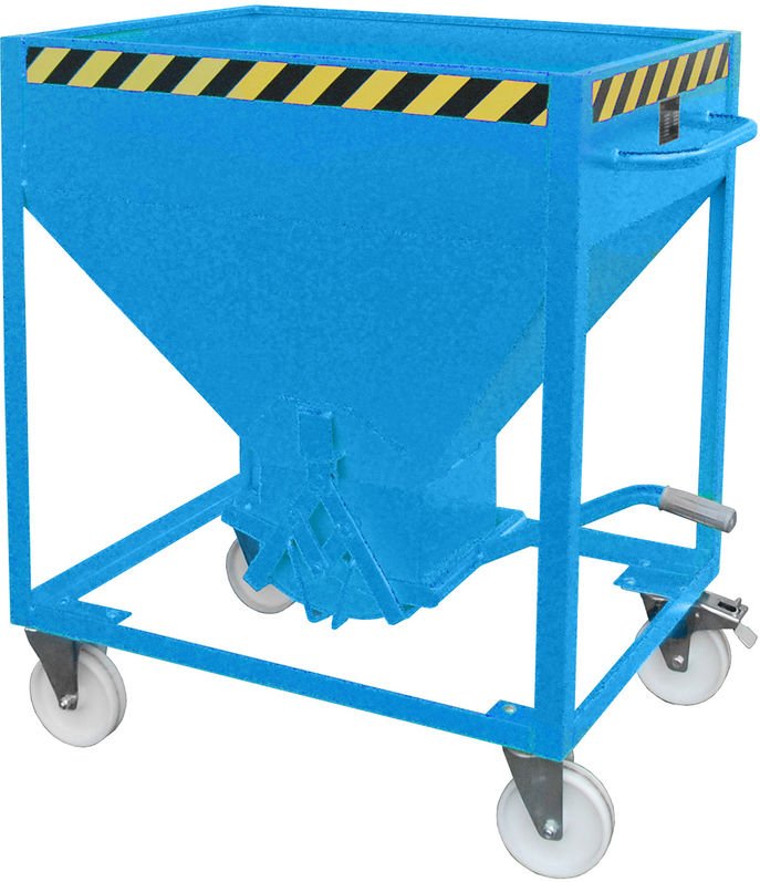 Bauer Silobehälter SR 375, lackiert, Lichtblau