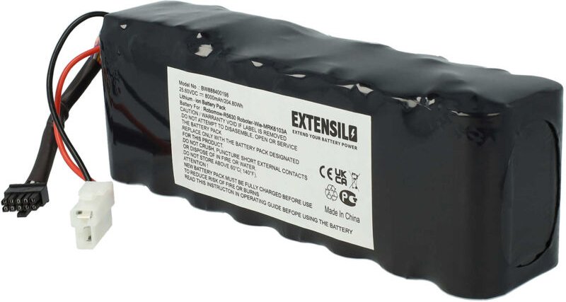 Akku kompatibel mit Robomow rs 630, ts, ts 1800, TS1800, XR3, RS625 Pro Rasenroboter Rasenmäher (8000mAh, 25,6V, Li-Ion)...