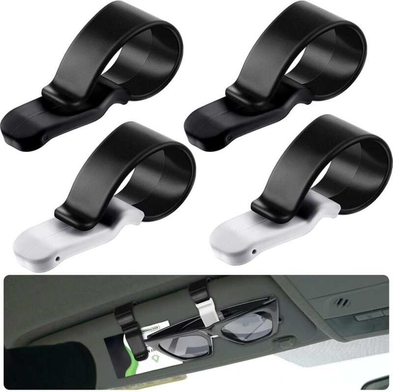 4 stücke Silikon Auto Sonnenblende Clip Anti-Slip Sonnenbrille Halter Fahrzeug Sonnenblende Clip