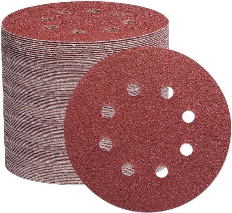 Thumbnail - 105PCS 125 mm Schleifscheibe, 8-Loch-Schleifpapier-Schleifscheiben, ideal zum Schleifen/Polieren für Exzenterschleifer (...