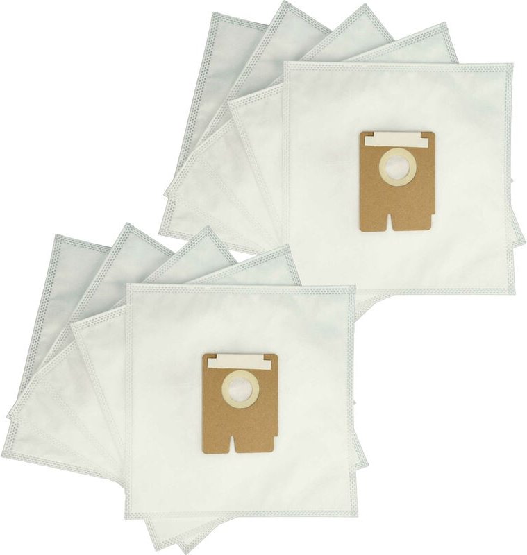 10x Staubsaugerbeutel kompatibel mit Bork vc 8218 bl, vc 8318 re, vc 8418 yl, vc 8618 yl Staubsauger - Mikrovlies, 27,6c...