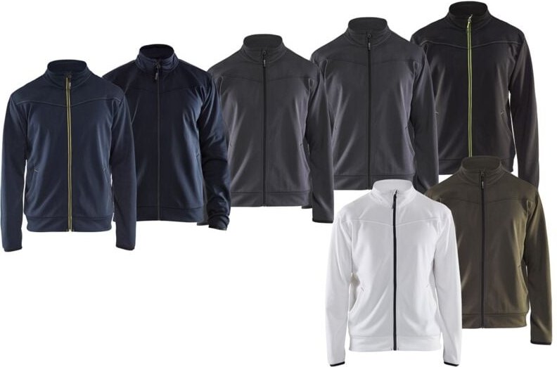 Blaklader 3362 Arbeitssweatshirt mit Reißverschluss - M - Hellgrau