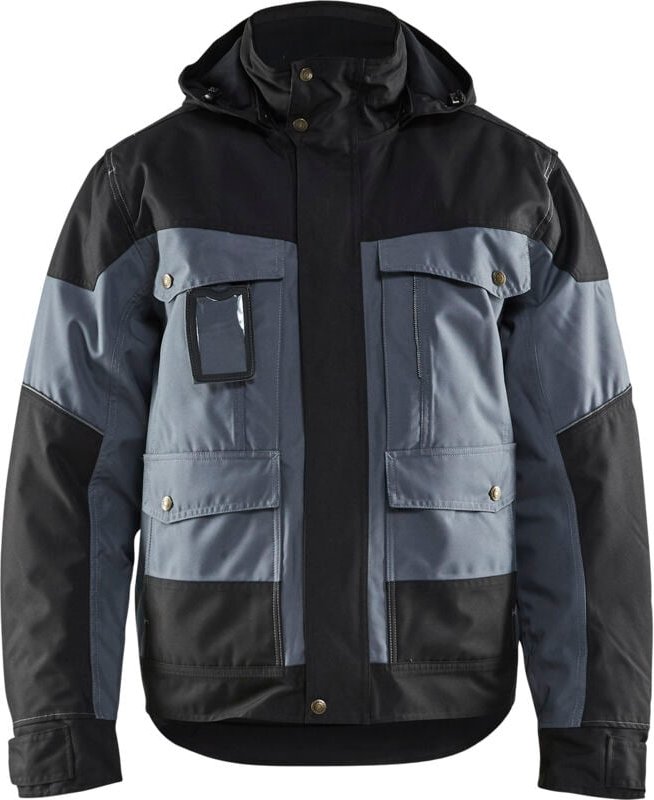 Arbeitsjacke Winter 4886 - Hellgrau/Schwarz XXXL