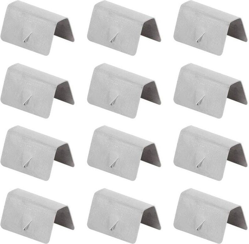 KIMISS Windabweiser Clips, 12 Stücke Auto Befestigungsclips Wind Regen Abweiser Kanal Edelstahl Befestigung Halteklammer...